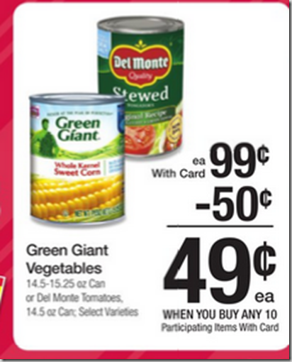 Walmart Price Match Deal: Green Giant Canned Vegetables Just $.24!