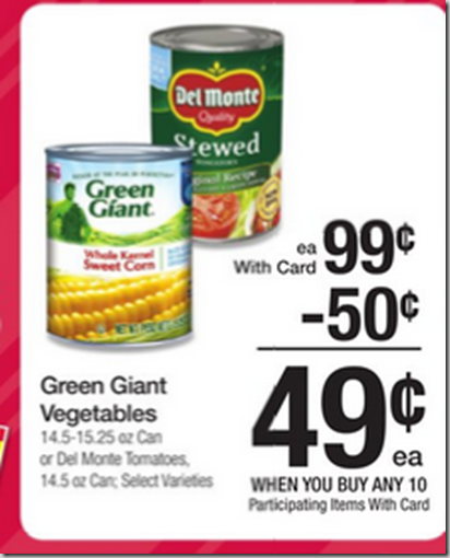 Walmart Price Match deal: Green Giant Canned Vegetables Just $.24!