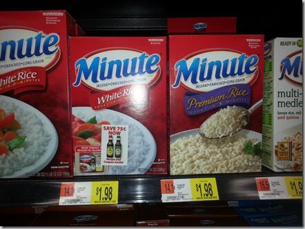 Minute Rice Just $.48 at Walmart!