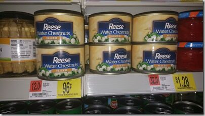 Reese Water Chestnuts Just $.21 at Walmart!