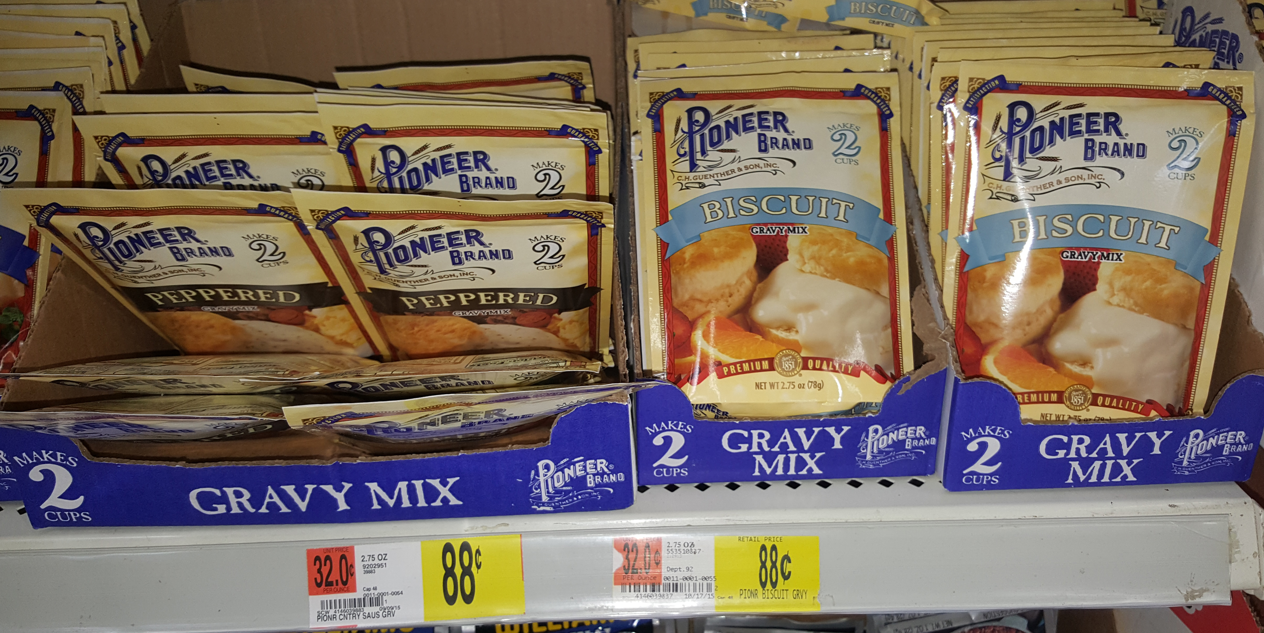 Pioneer Brand Gravy Mixes Just $.61 at Walmart!