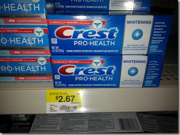 Crest Pro-Health Rinse and Toothpaste Just $.87 Each at Walmart!