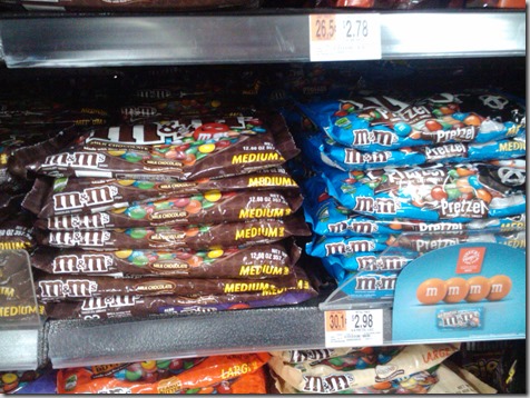 Walmart Price Match Deal: Big Bags of M&M’s Just $.87 Each!