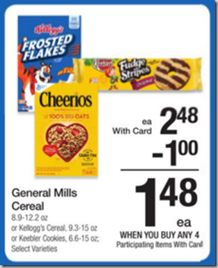 Walmart Price Match Deal: General Mills or Kellogg’s Cereal Just $.98!