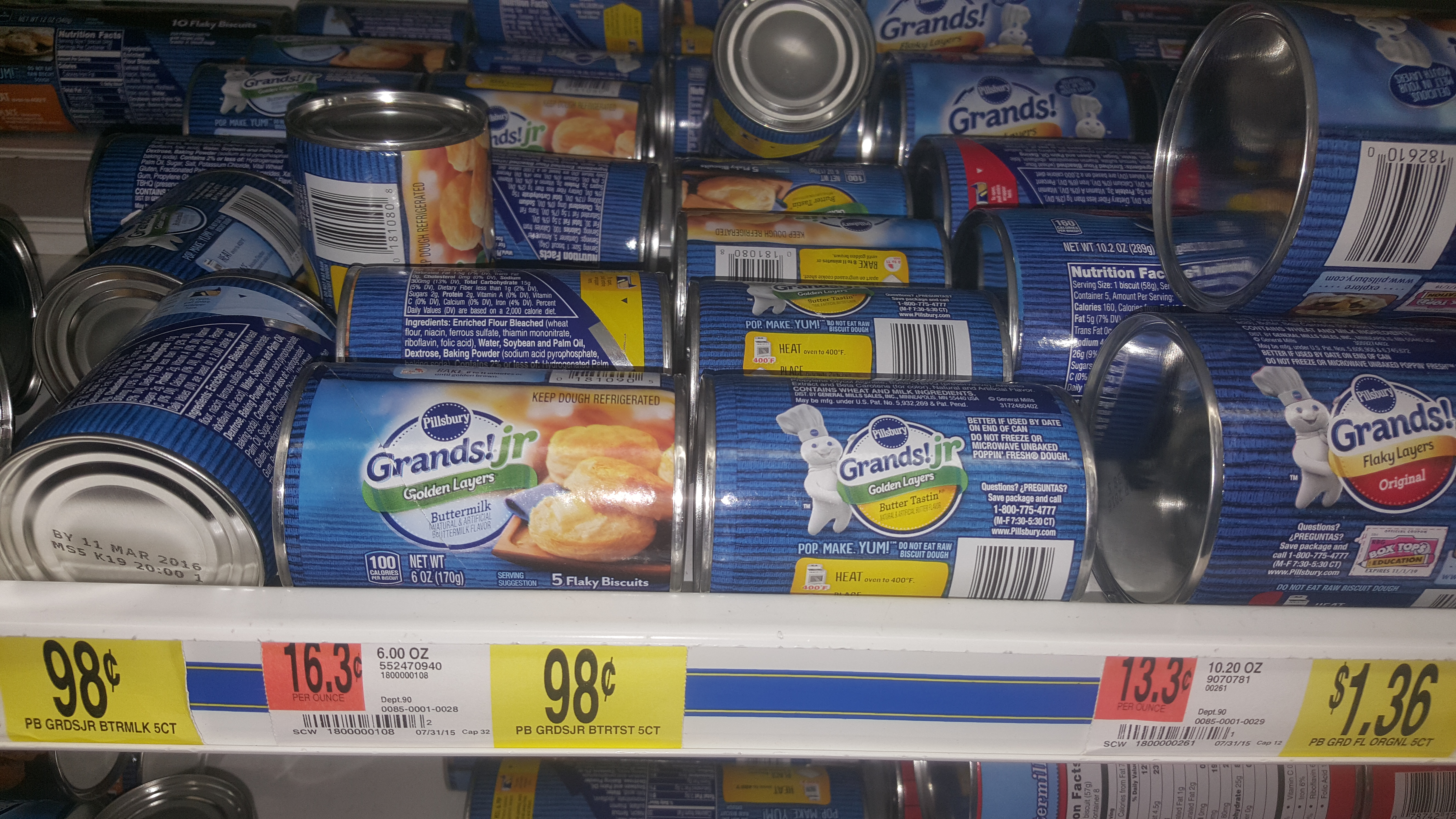 Pillsbury Grands! Jr. Just $0.65 At Walmart!