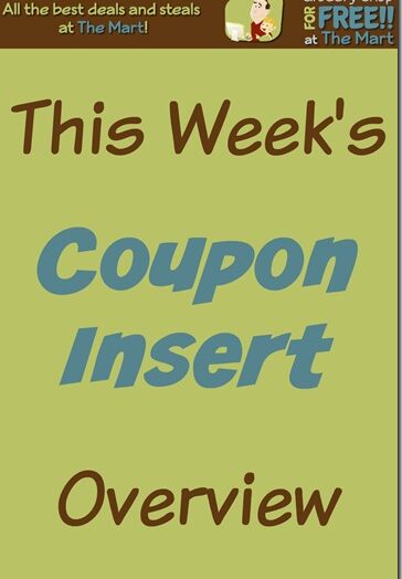1/3 Coupon Insert Overview!