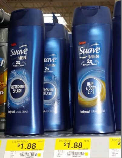 FREE Suave Men’s Bodywash At Walmart!