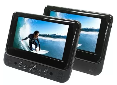 Ematic 7″ Dual Screen Portable DVD Player Just $65 Down From $100 at Walmart!