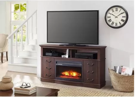 Better Homes And Gardens Cherry 60 Media Fireplace Just 300 Down