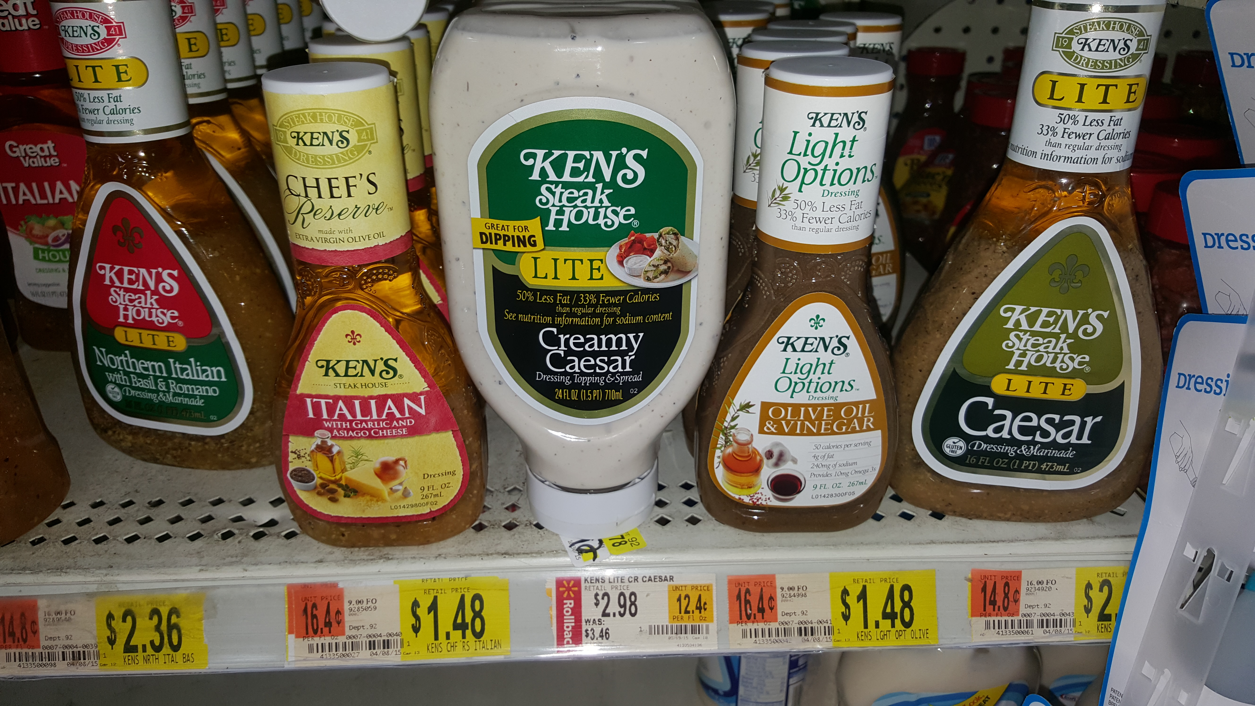 KEN’S Dressings Just $0.98 Each At Walmart!