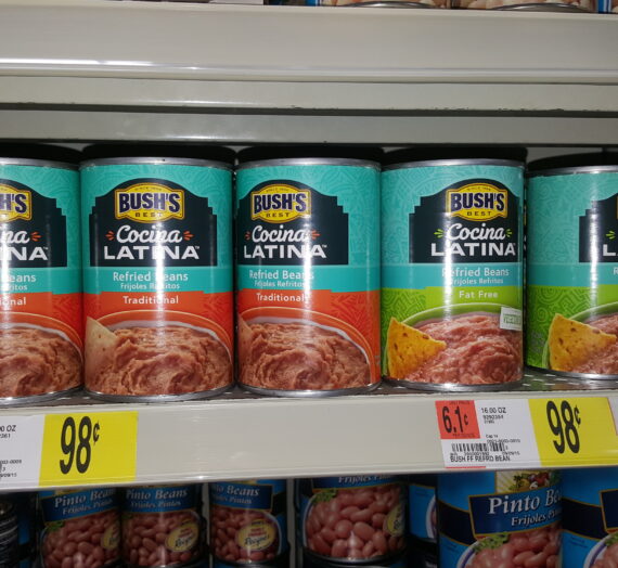 Bush’s Cocina Latina Refried Beans Just $0.48 Each At Walmart!