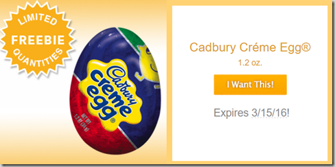 FREE Cadbury Crème Egg at Walmart!