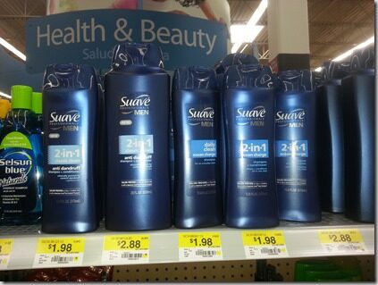 FREE Suave Men’s Shampoo with Overage At Walmart!