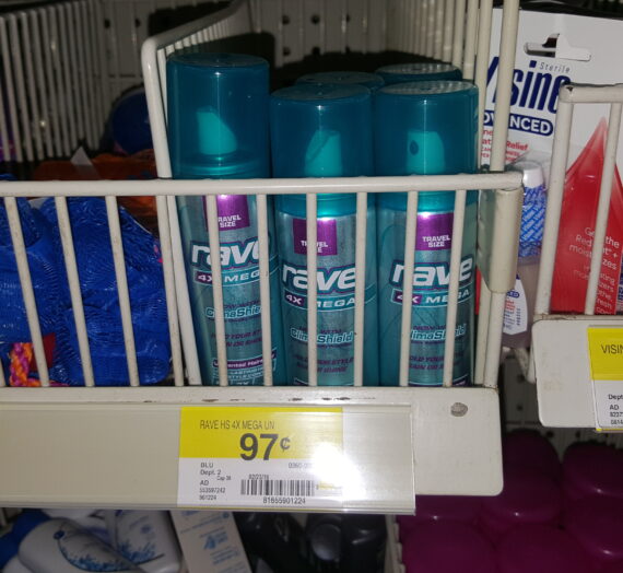 FREE Rave Travel Size Hairspray at Walmart!