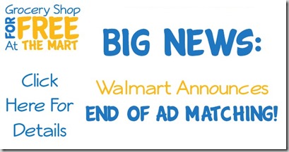 Walmart Announces the End of Ad Matching!