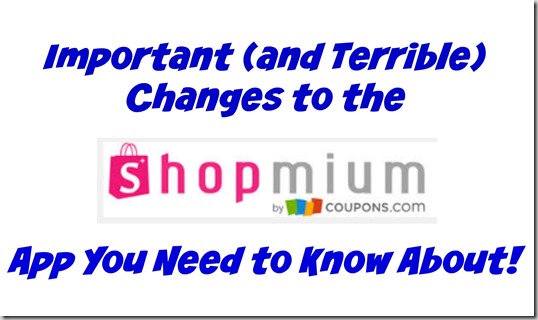 Important (and Terrible) Changes to the Shopmium App You Need to Know About!