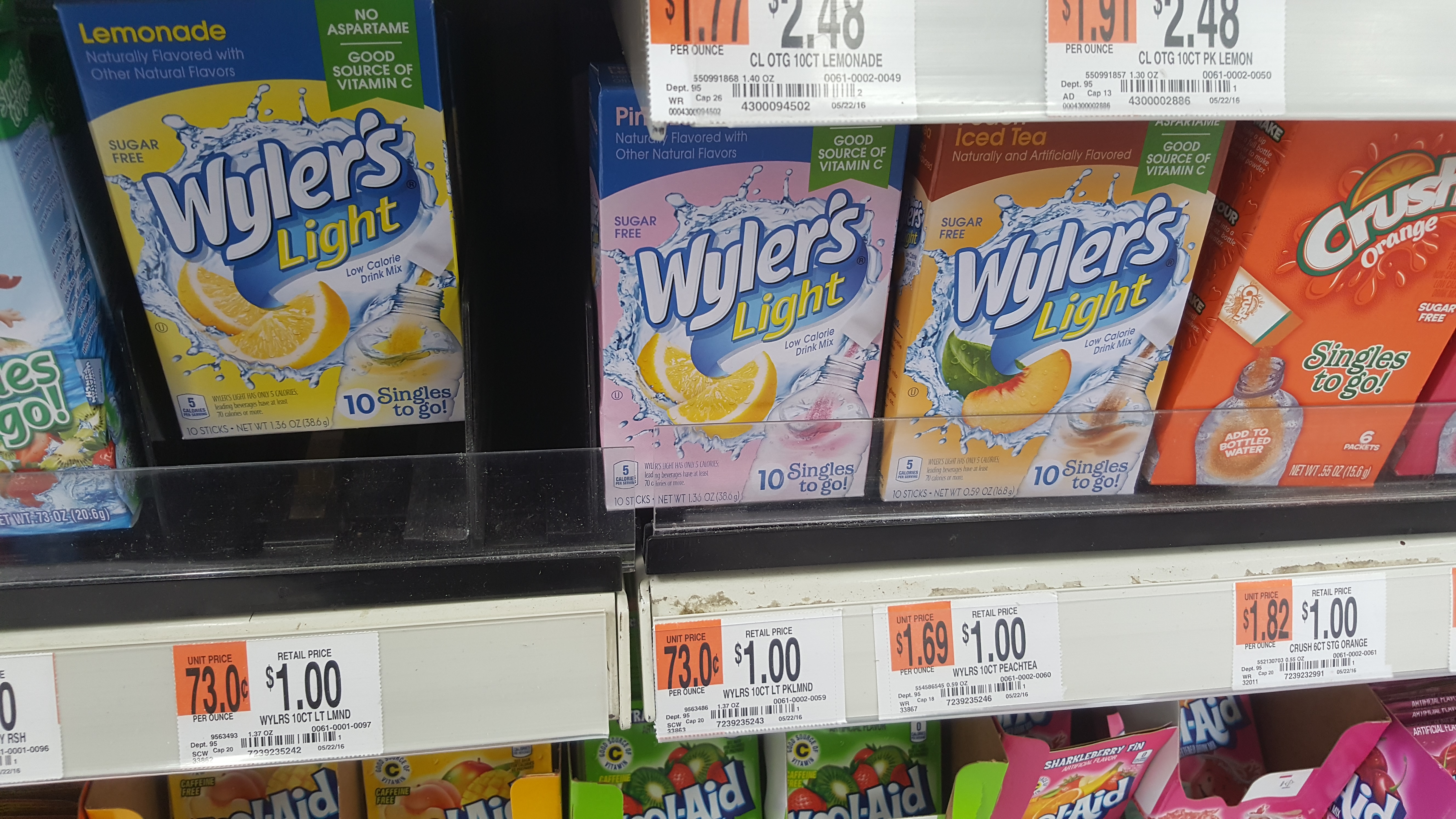 Wyler’s Light Drink Mix Just $0.67 Each At Walmart!