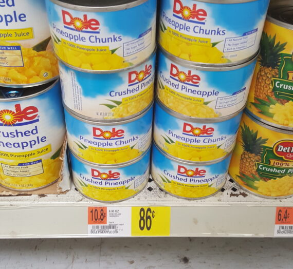 Dole Canned Pineapple Chunks Just $0.12 At Walmart!