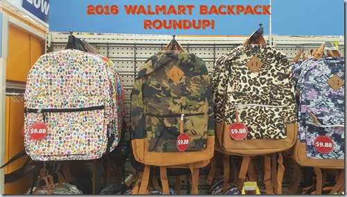 2016 Walmart Backpack Roundup!