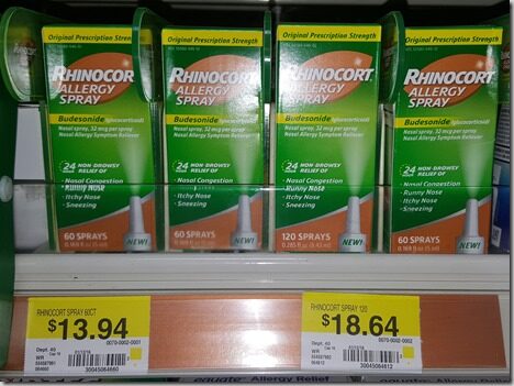 FREE Rhinocort Allergy Spray With Overage at Walmart!