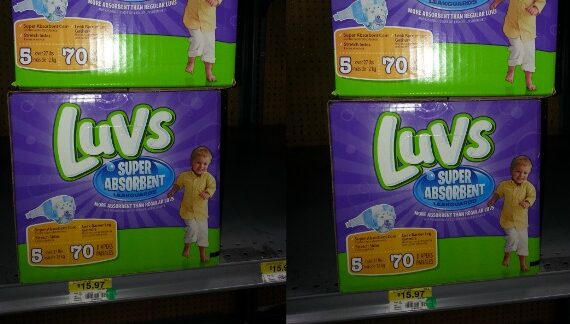 Save $7.25 On Luvs Diapers At Walmart!
