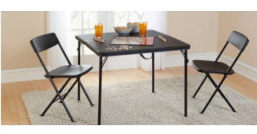 Mainstays 34" Square Fold-in-Half Table For $19.97, Down From $28.78!