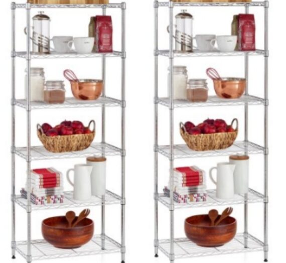 Work Choice 6-shelf Commercial Wire Shelving Convertible Rack Just $28.97, Down From $49.00!