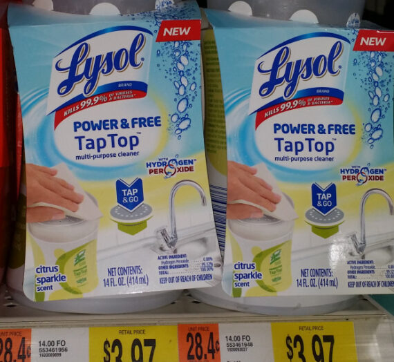 FREE Lysol Power & Free TapTop at Walmart!
