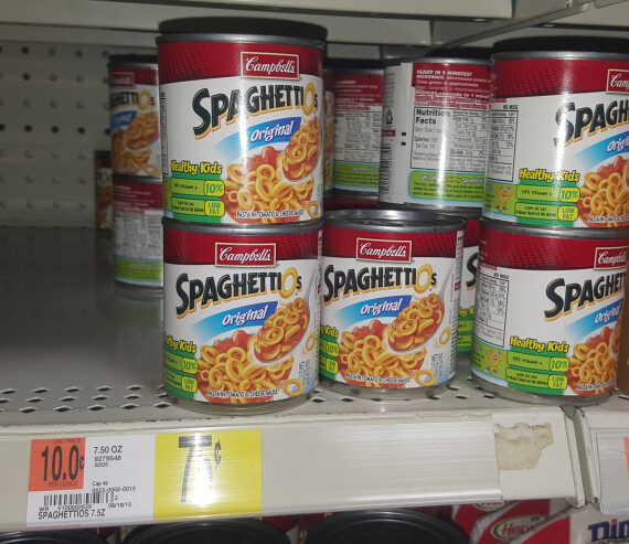 Spaghettio’s Just $.56 at Walmart!