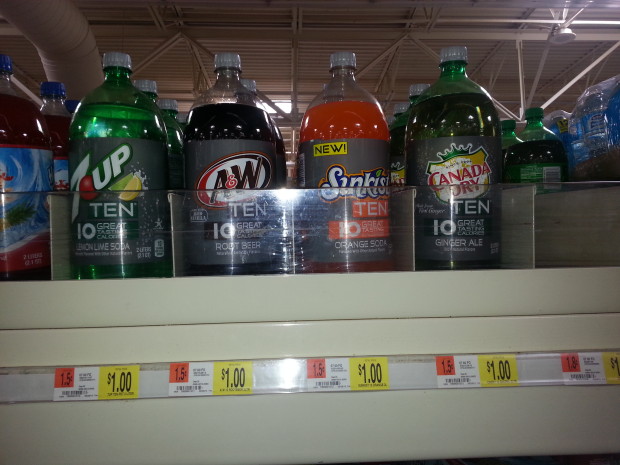 Sunkist TEN Soda 2L for $0.50 at Walmart!