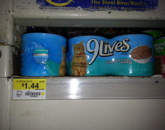9 Lives Cat Food as low as $1.11 at Walmart!