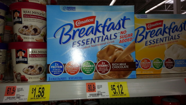 Carnation Breakfast Essentials for $3.12 at Walmart!