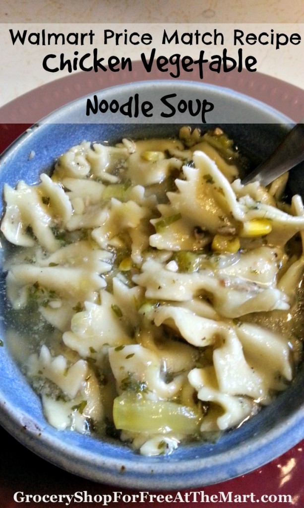 Walmart Price Match Recipe: Chicken Vegetable Noodle Soup