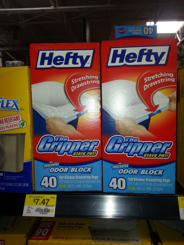 Hefty Tall Trash Bags for $6.22 at Walmart!