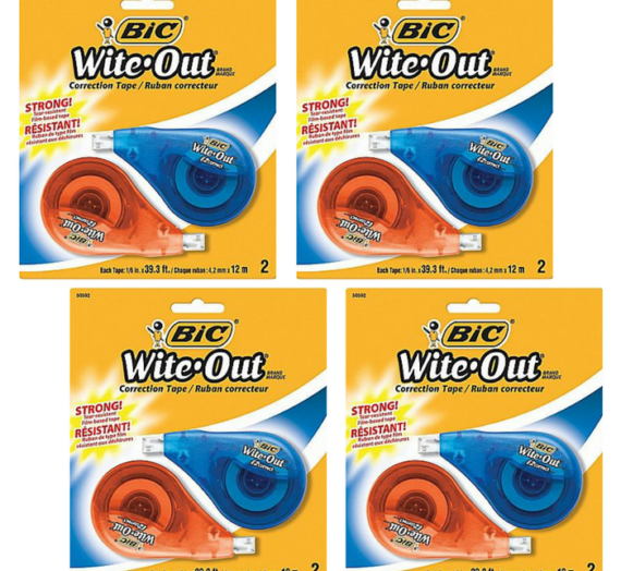 Bic Wite Out EZ Correction Tape Just $0.68 At Walmart!