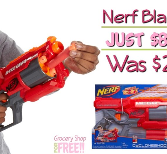 Nerf CycloneShock Blaster Just $8.88!  Was $20!