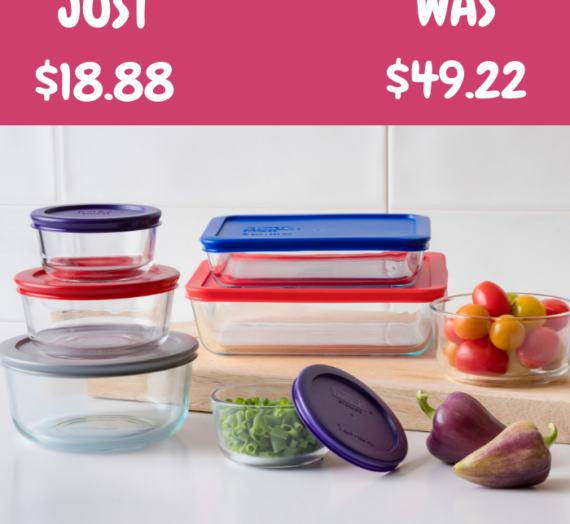 Pyrex Container 14-Piece Set Just $18.88! Down From $49!