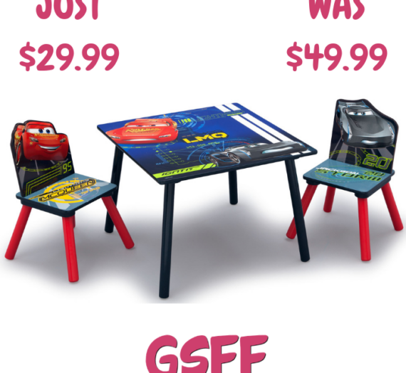 Kids Table & Chair Set Just $29.99! Down From $50!