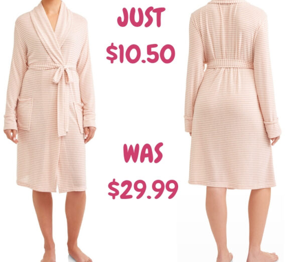 Women’s Jersey Robe Just $10.50! Down From $30!