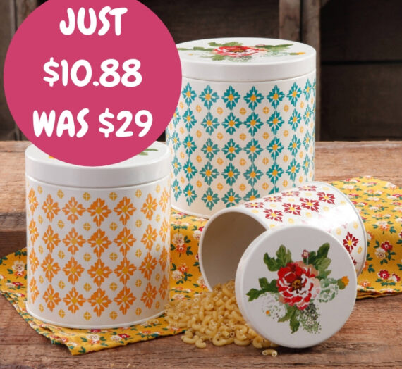3-Piece Canister Set Just $10.88! Down From $29!