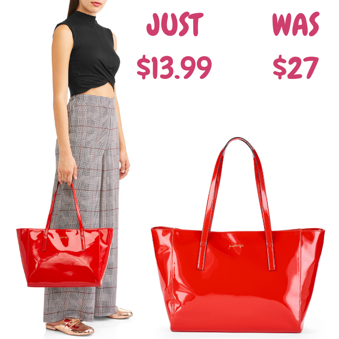 Kendall+Kylie Red Patent Tote