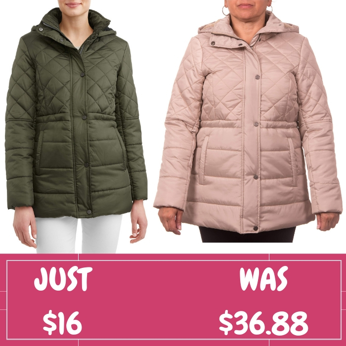 Women’s Puffer Coat Just $16! Down From $37!