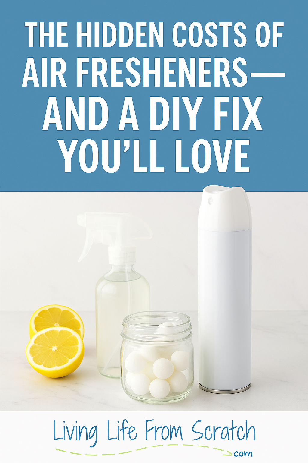 Think air fresheners are harmless? Think again! 🌿 Learn the hidden costs behind those sprays and plugins—and grab a simple DIY air freshener recipe that's safer, cheaper, and smells amazing! Your wallet (and your health) will thank you. #NaturalLiving #DIYHome #FrugalLiving #HomemadeAirFreshener